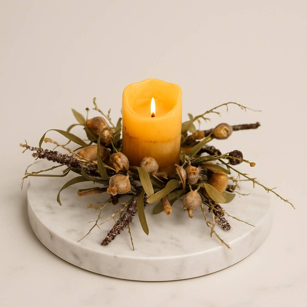 Harvest Acorn Candle Ring