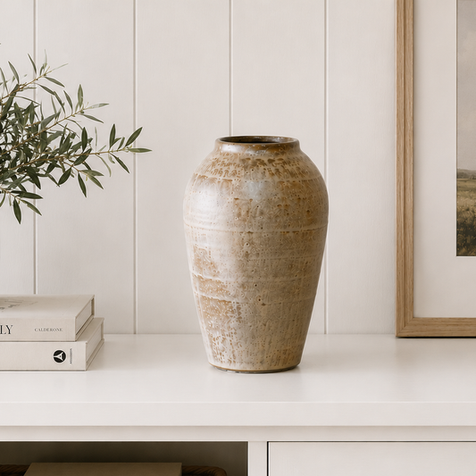 Beige Ceramic Vase