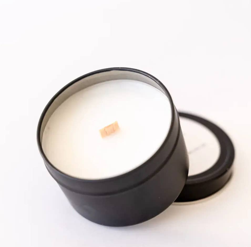 Sparkling Grapefruit 4  oz. Tin candle : Cotton wick