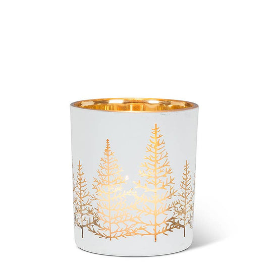 White Gold Tree Votive