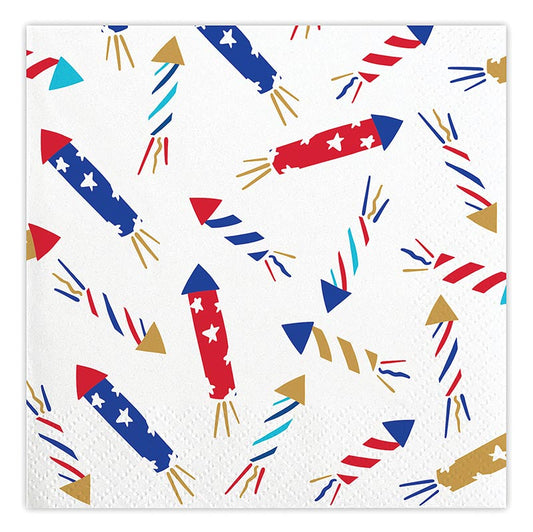 July 4th Beverage Napkins