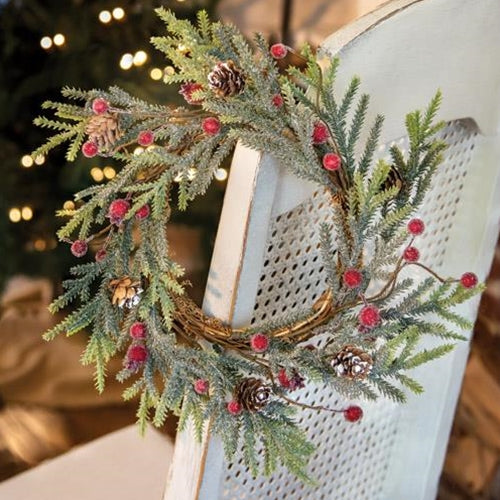 Pine & Berry Wreath 12in