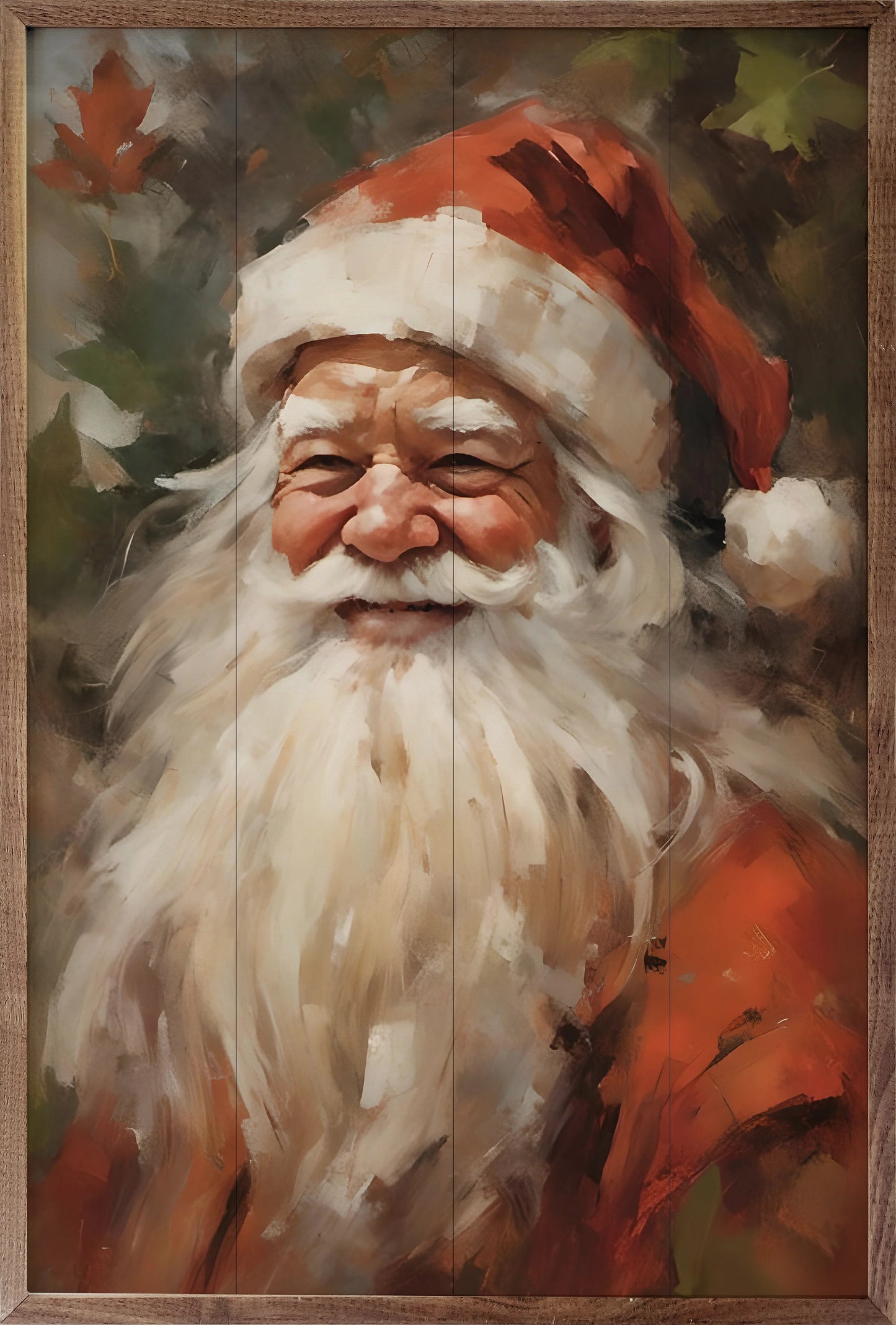 Red Santa Framed Print