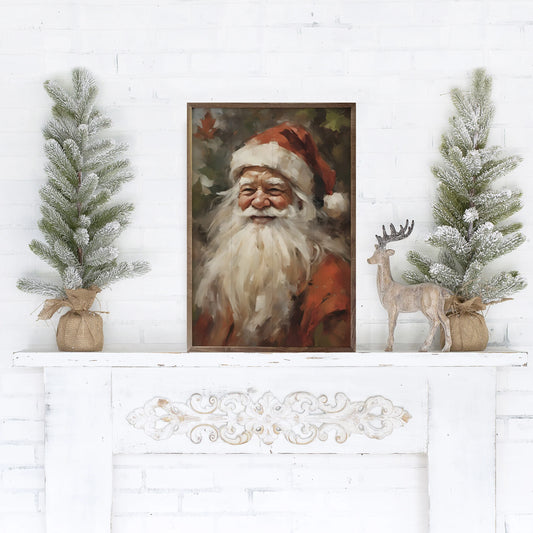 Red Santa Framed Print