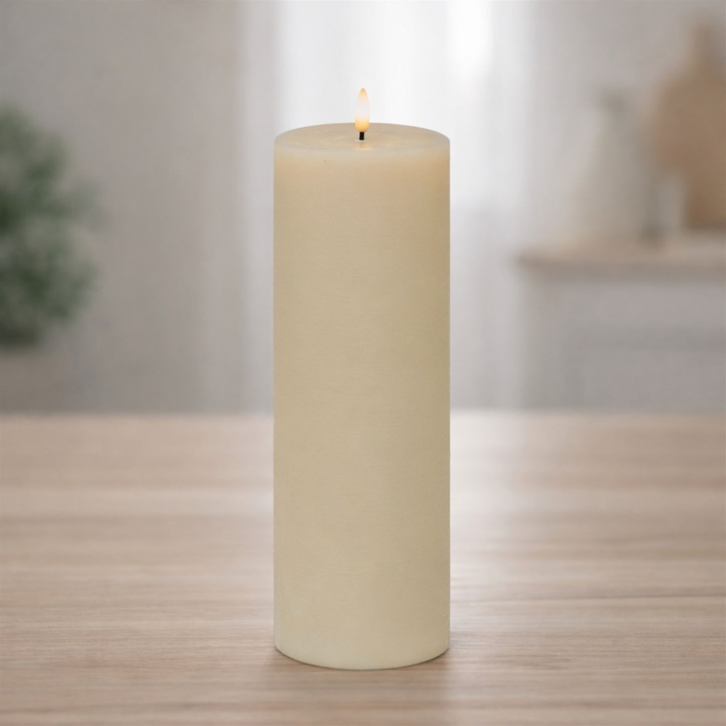 Flameless Flickering Pillar Candle