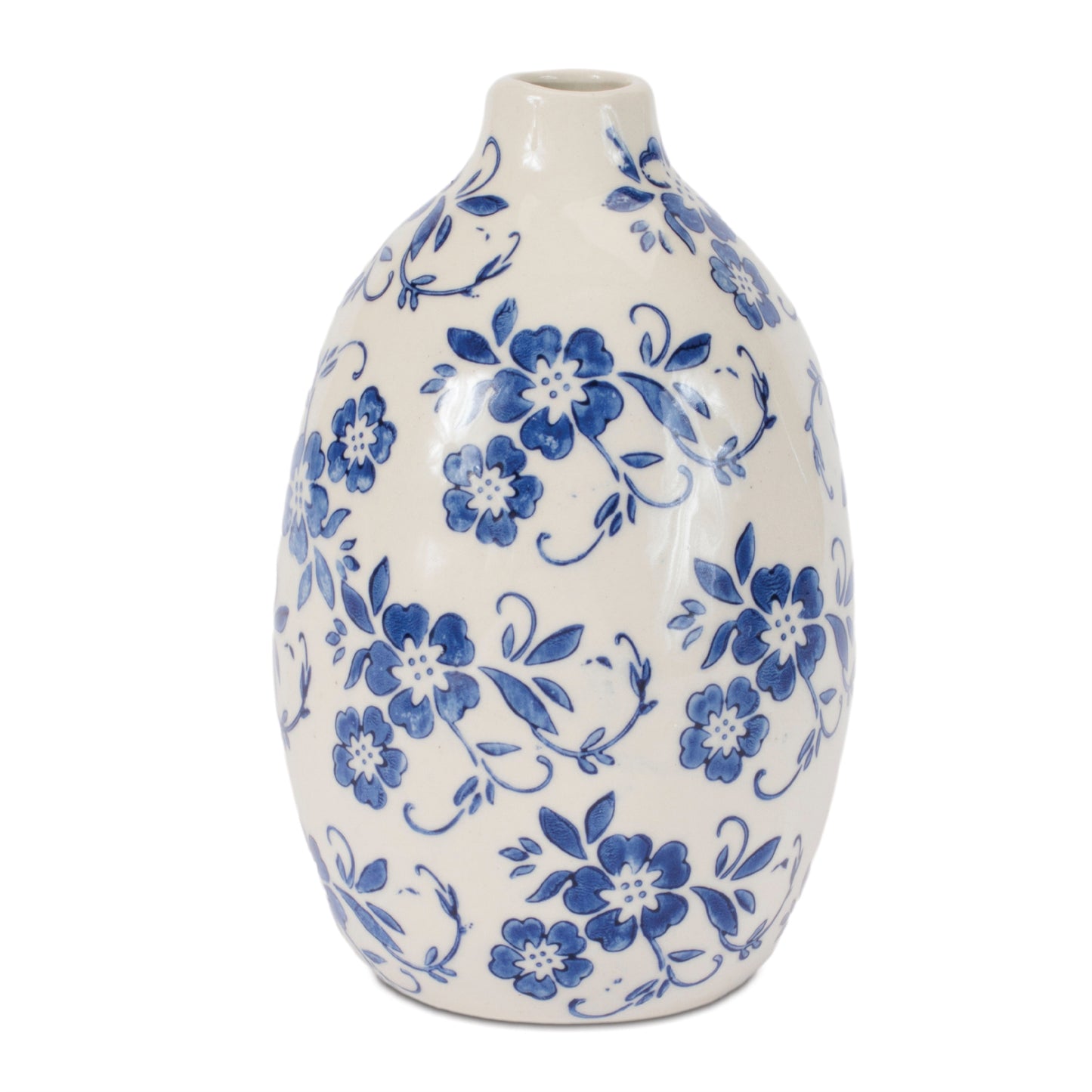 Blue Cottage Floral Vases