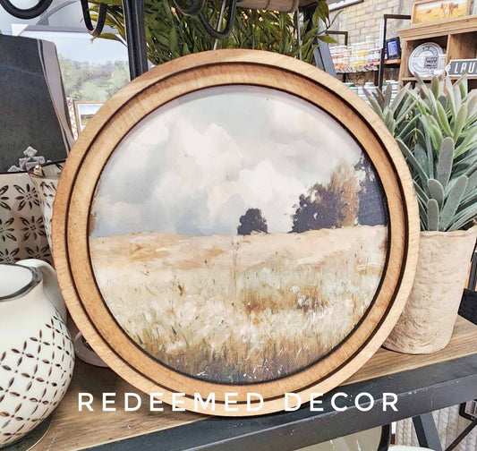 Round Moody Meadow Art