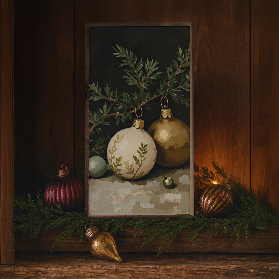 Gold Ornament Framed Print