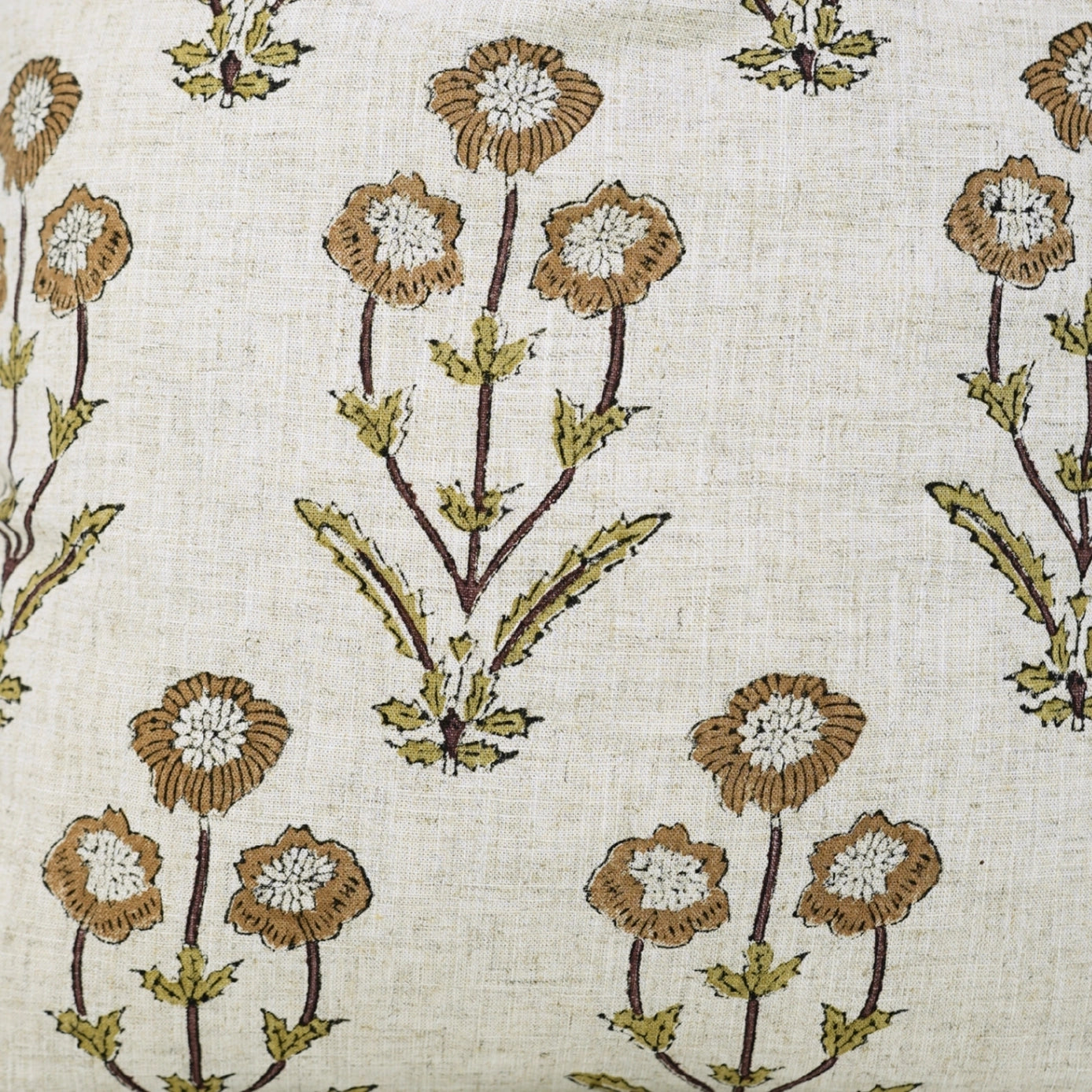 Block Design Viscose Linen Pillow Cover  (ONLINE EXCLUSIVE)