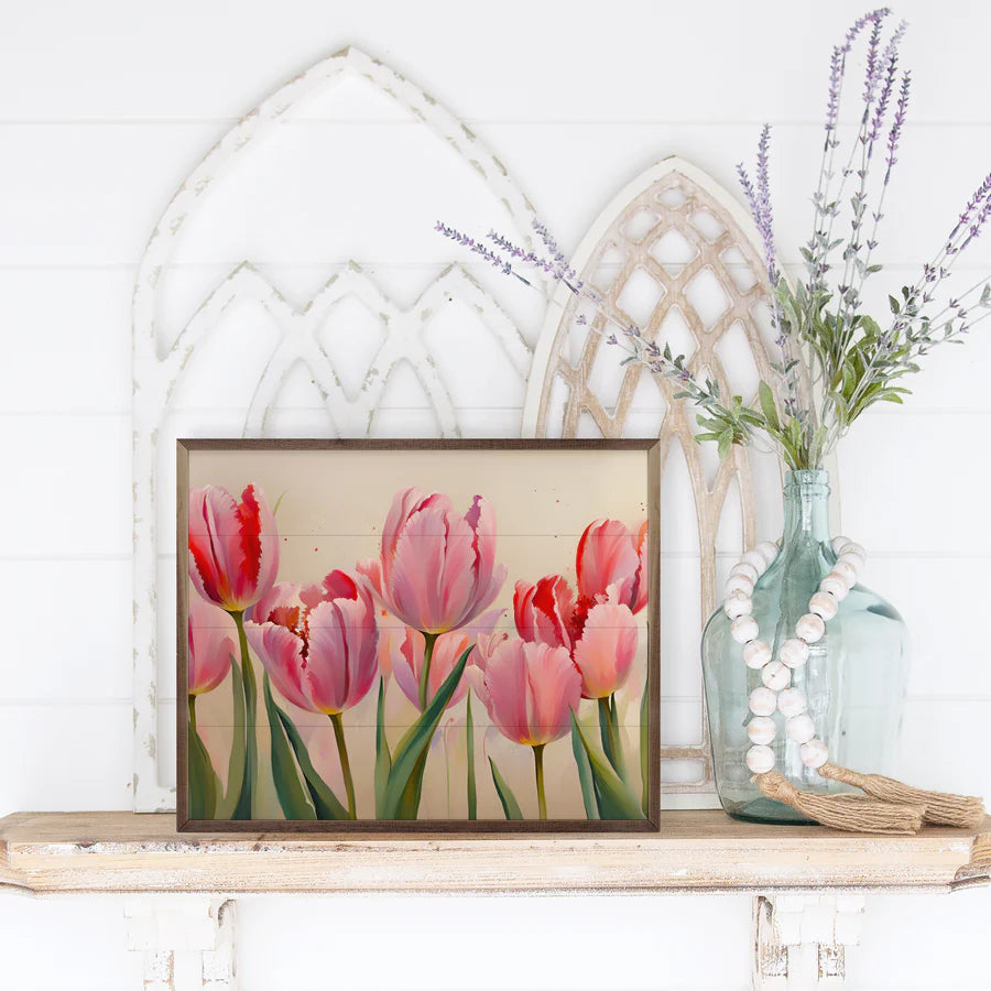 Pink Tulips Framed Art (Online Exclusive)