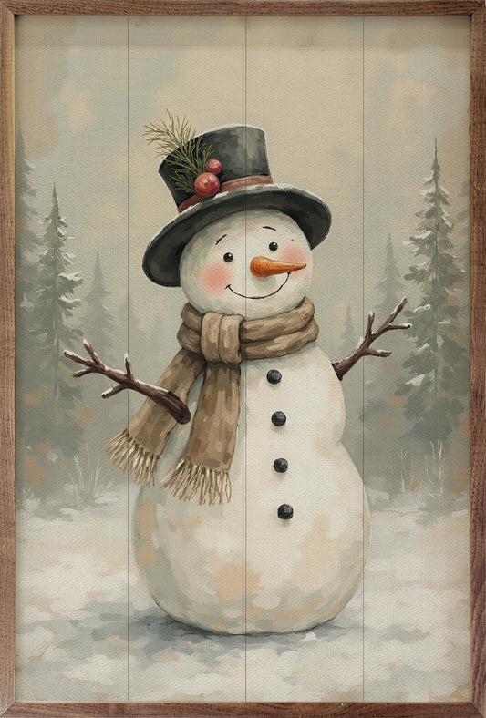 Snowman Framed Art Print