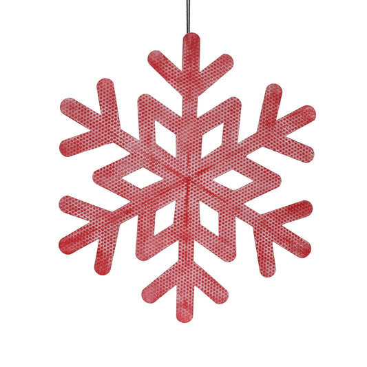 Large Red Snowflake Ornament
