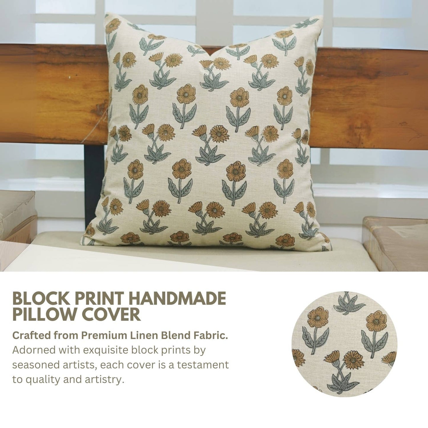 18x18 Floral Pillow