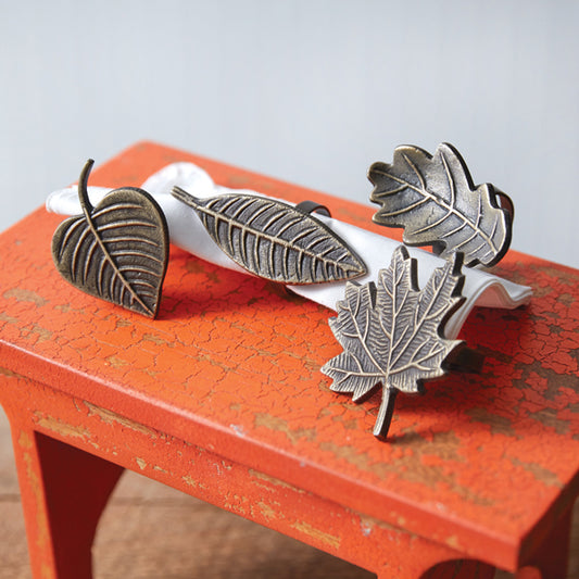 Leaf Napkin Rings (Set of 4)