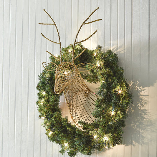 Wall Mount Wire Deer Head