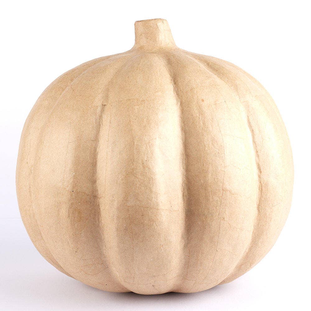 Paper Mache Pumpkin Jack O' Lantern