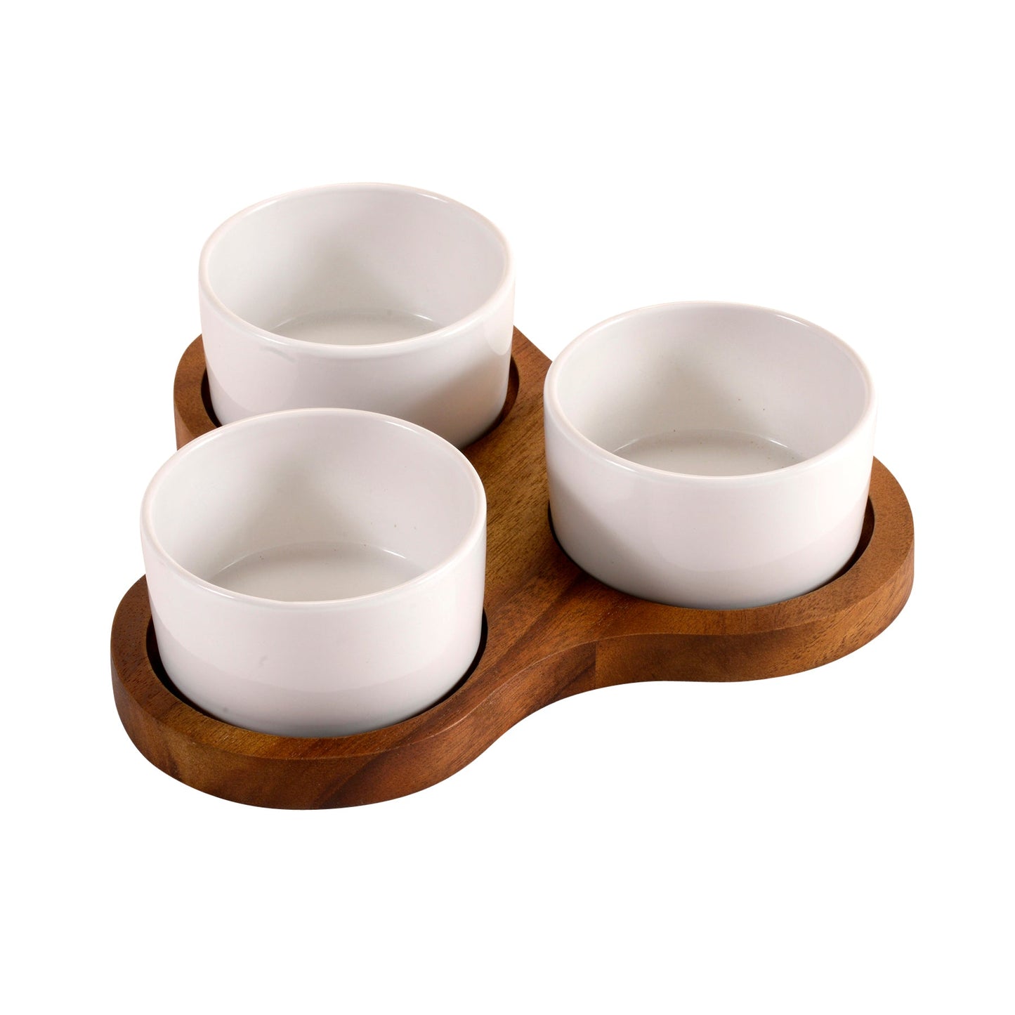 Triangular Serving Set with 3 Ceramic Dishes (ONLINE EXCLUSIVE)
