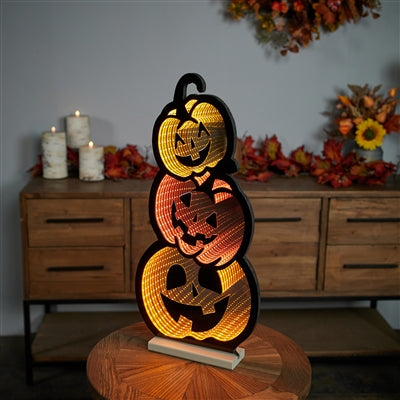 Stacked Pumpkin Infinity Light