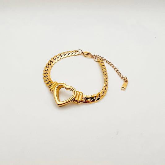 Heart Gold Bracelet  (ONLINE EXCLUSIVE)