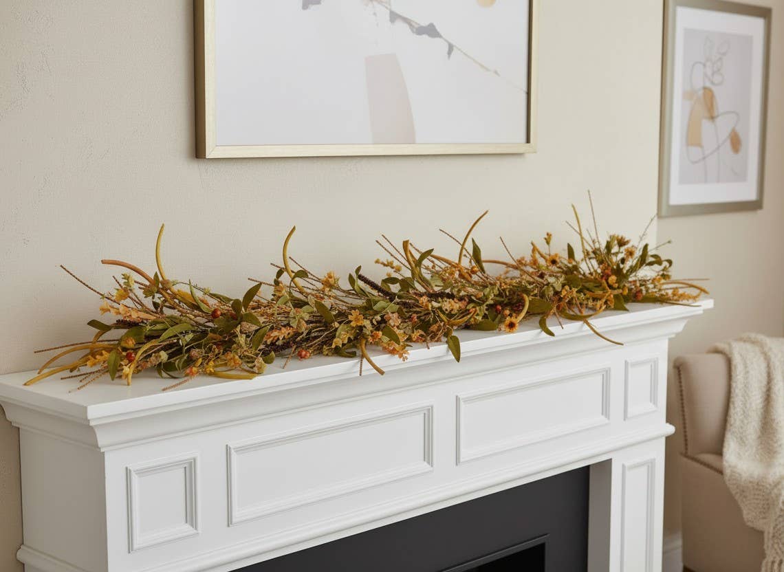 Vintage Daisy Fall Garland