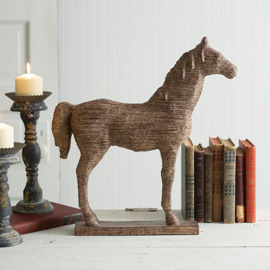 Rugged Horse Statue