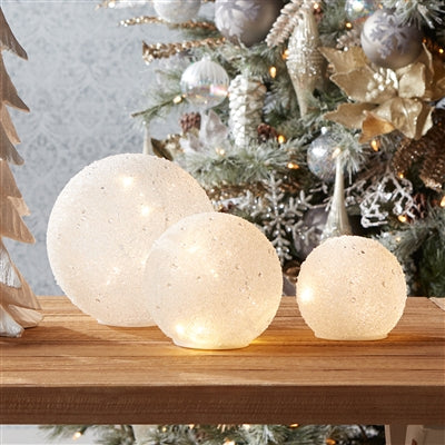 White Frosted LED Globes