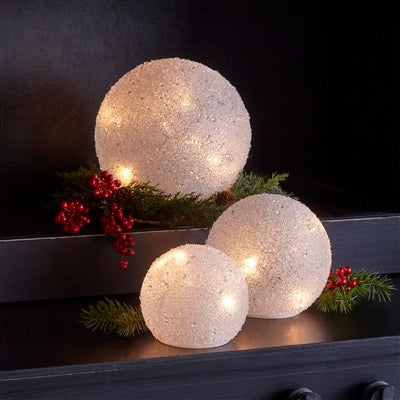 White Frosted LED Globes