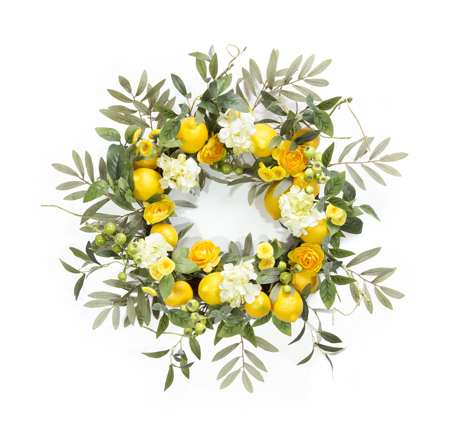 Lemon Hydrangea Wreath