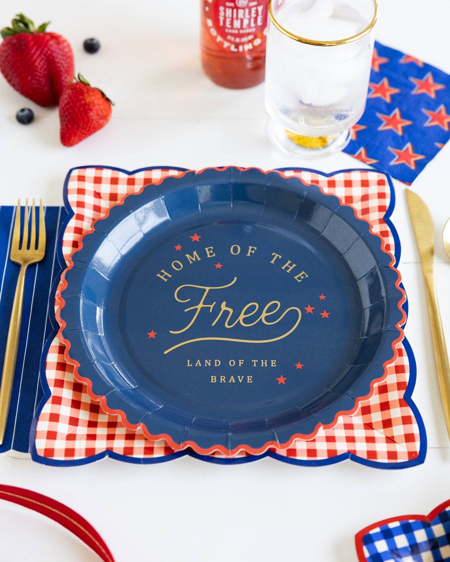 Home of the Free Paper Plate