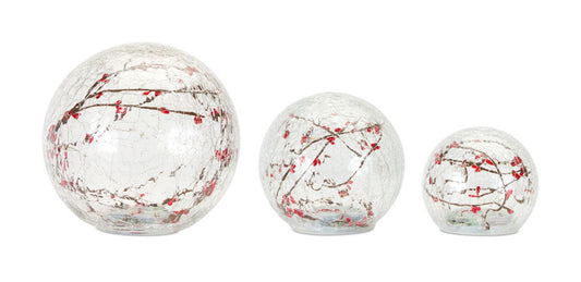 Red Twig LED Globe