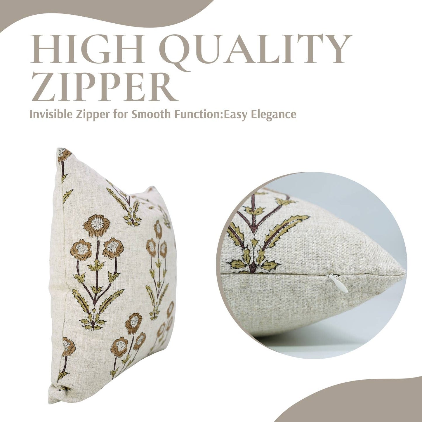 Yellow Floral Pillow
