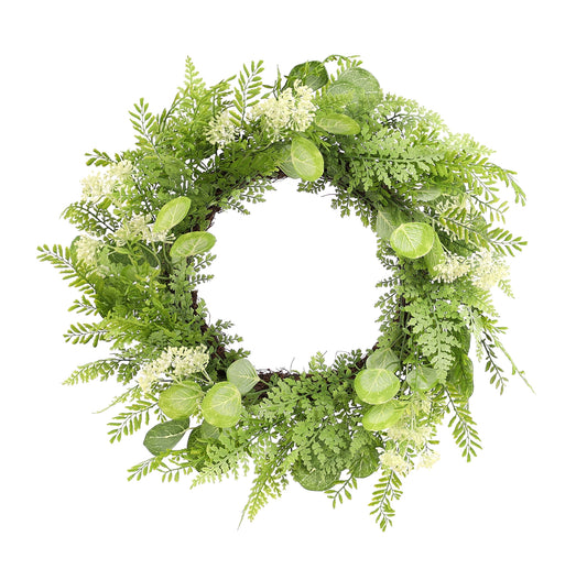 Mixed Greens Spring Wreath - ONLINE EXCLUSIVE