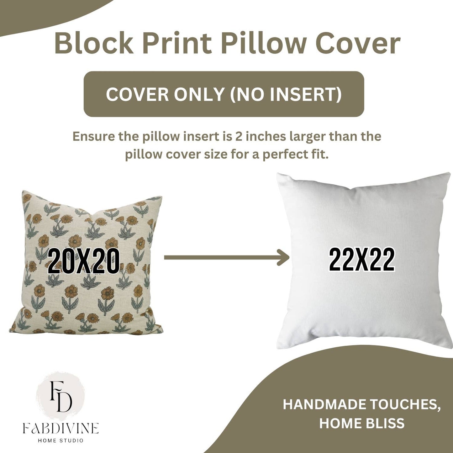 18x18 Floral Pillow