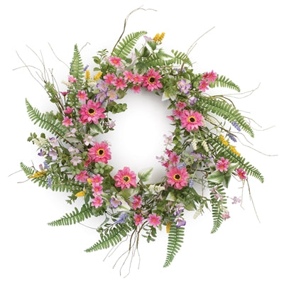 Pink Floral Wreath