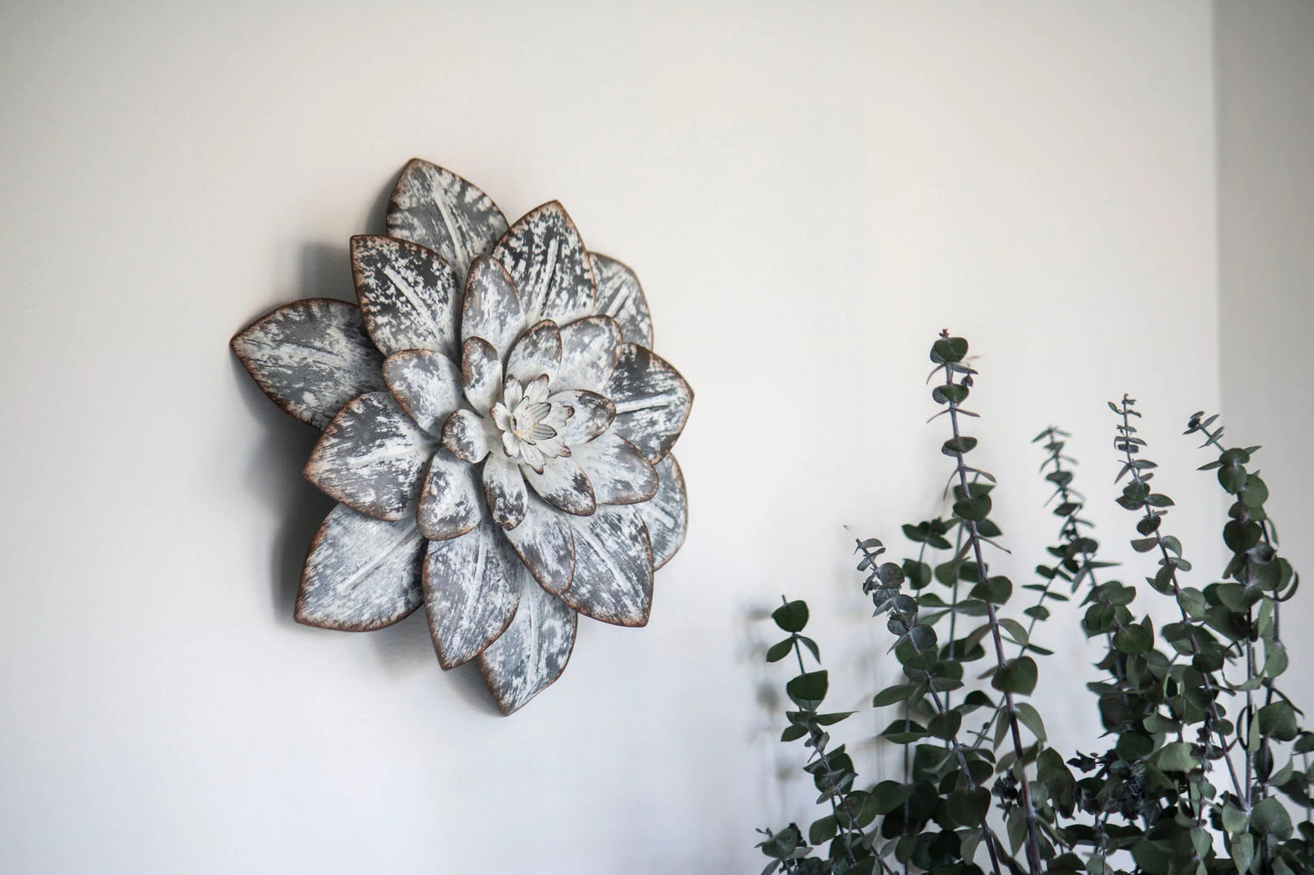 Rustic Metal Wall Flower