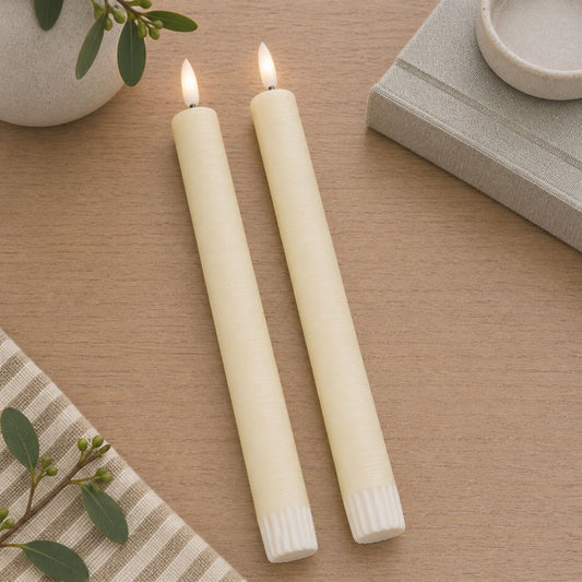 Flameless Flickering Taper Candle