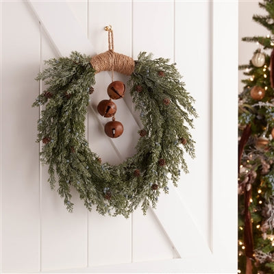 Cedar Wreath with Bell