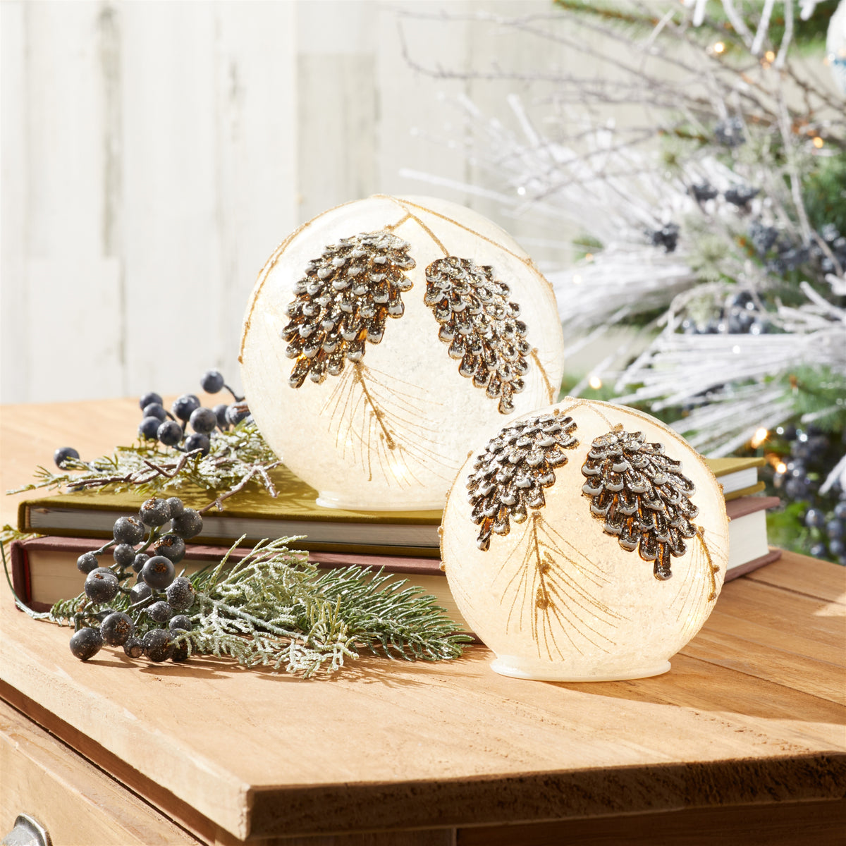 LED Pine Globe
