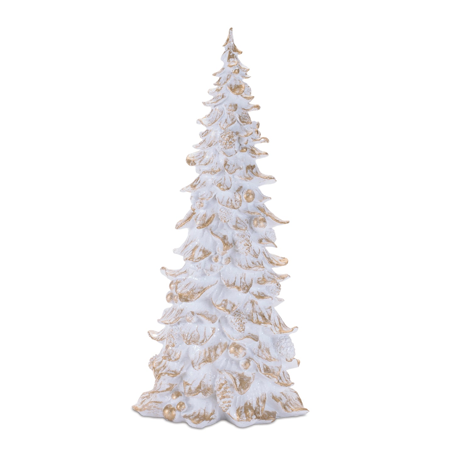 White Gold-Tip Resin Trees