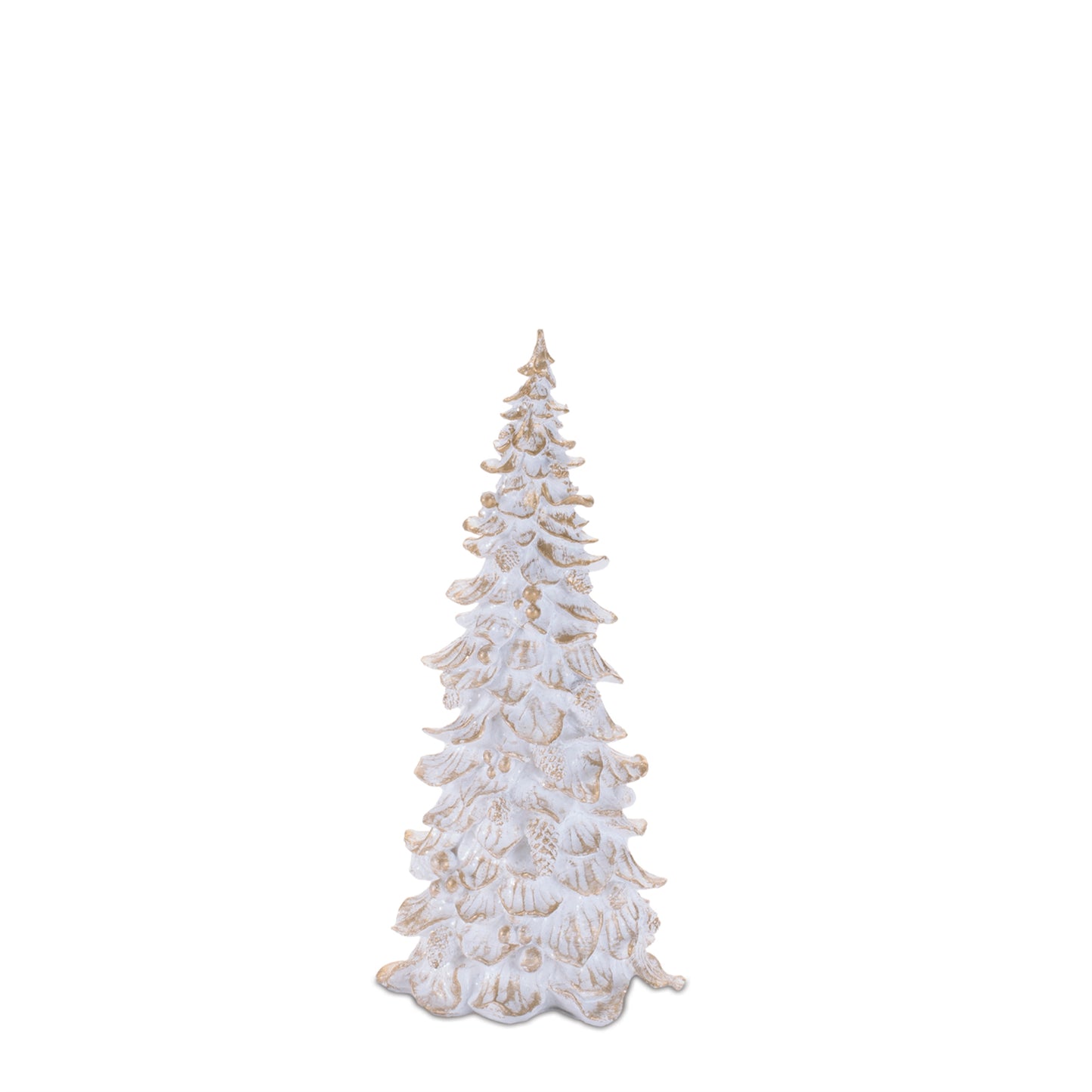 White Gold-Tip Resin Trees