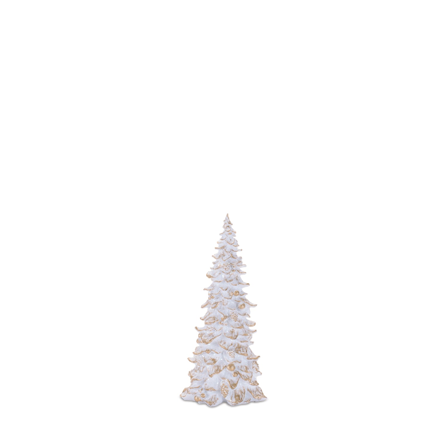 White Gold-Tip Resin Trees