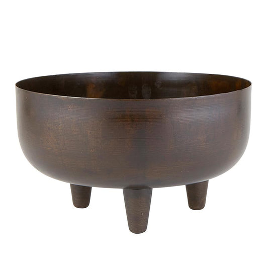 Footed Brass Bowl