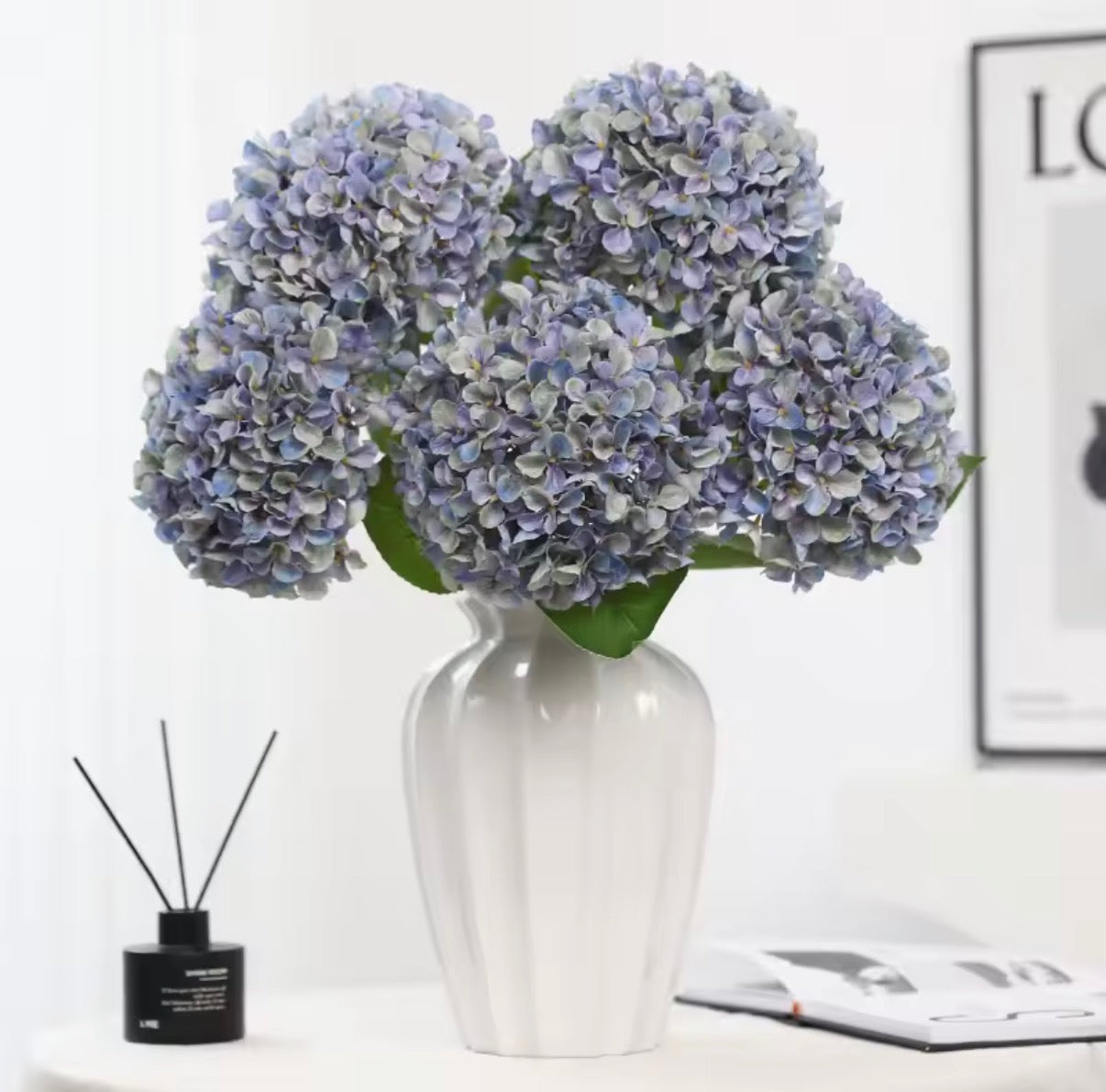Blue Hydrangea Stem