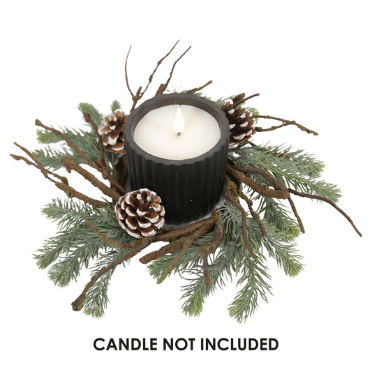 Twiggy Pine Candle Ring