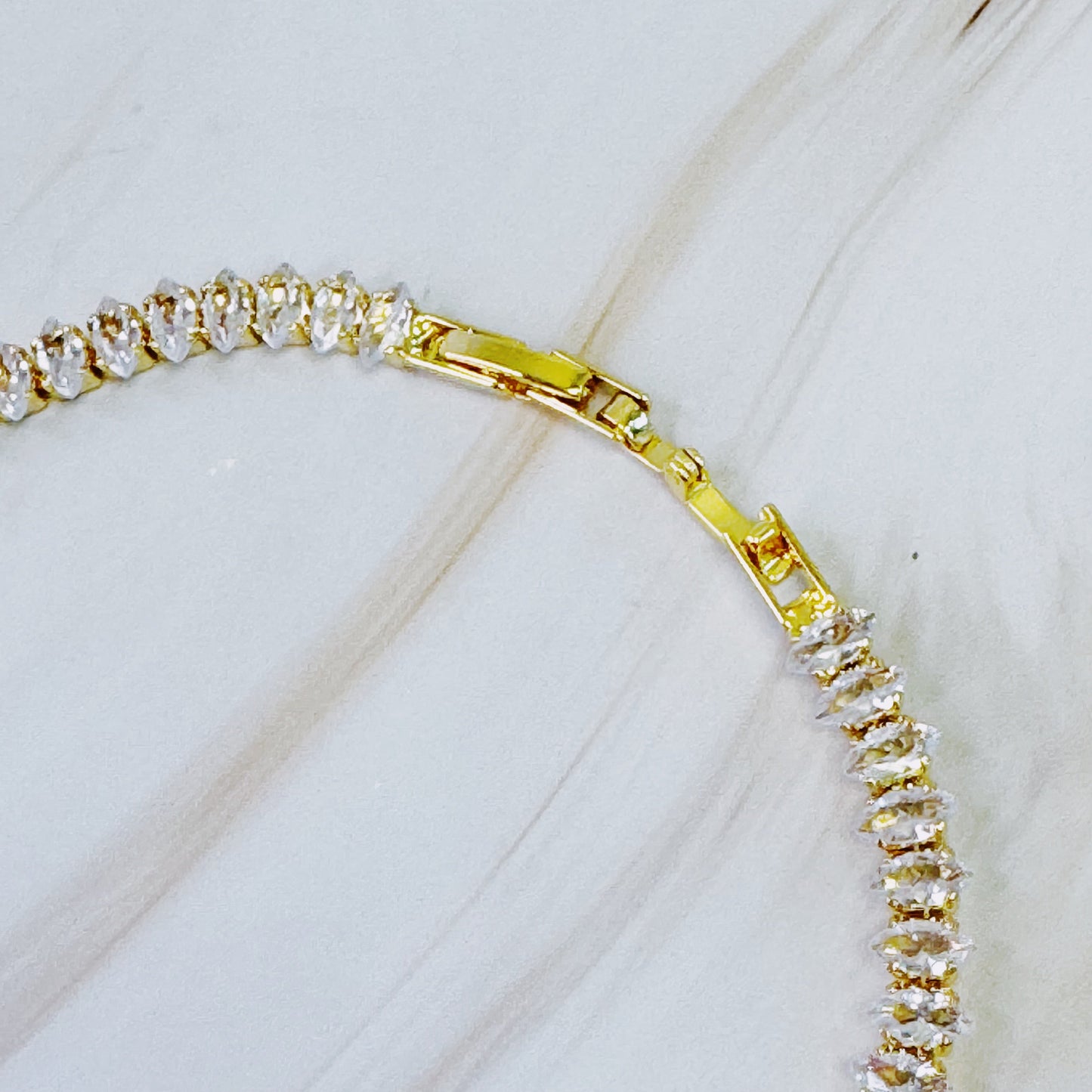 Marquise Cut Tennis Necklace (ONLINE EXCLUSIVE)
