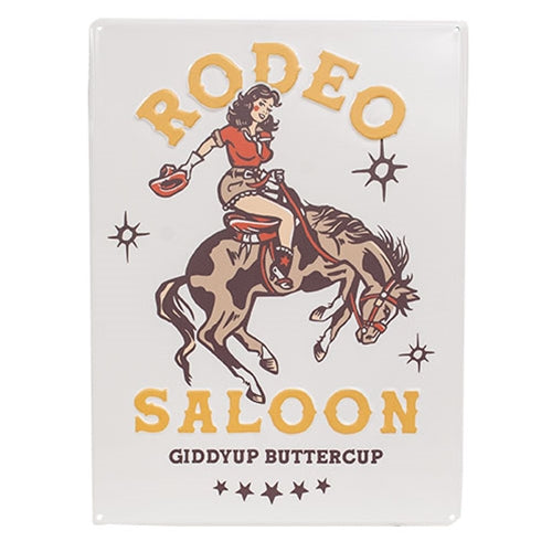 Rodeo Saloon Metal Sign