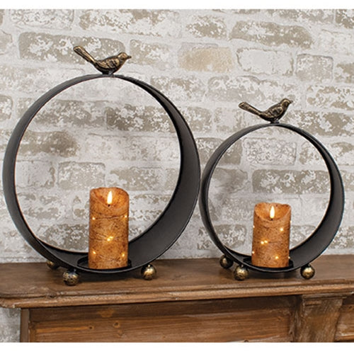 Set of 2 Round Bird Lanterns (ONLINE EXCLUSIVE)