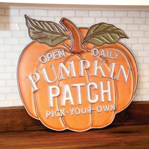 Pumpkin Patch Metal Sign