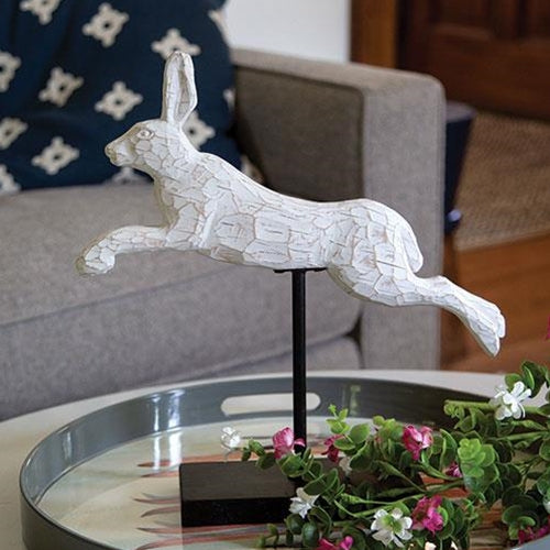 Leaping Bunny on Stand