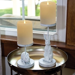 Bunny Pillar Holder Tall